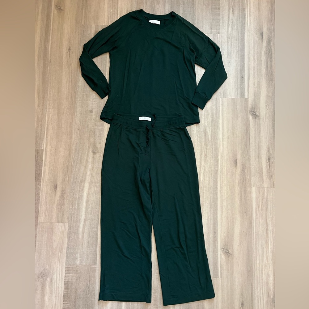 LAKE pajamas relax set conifer green size small S